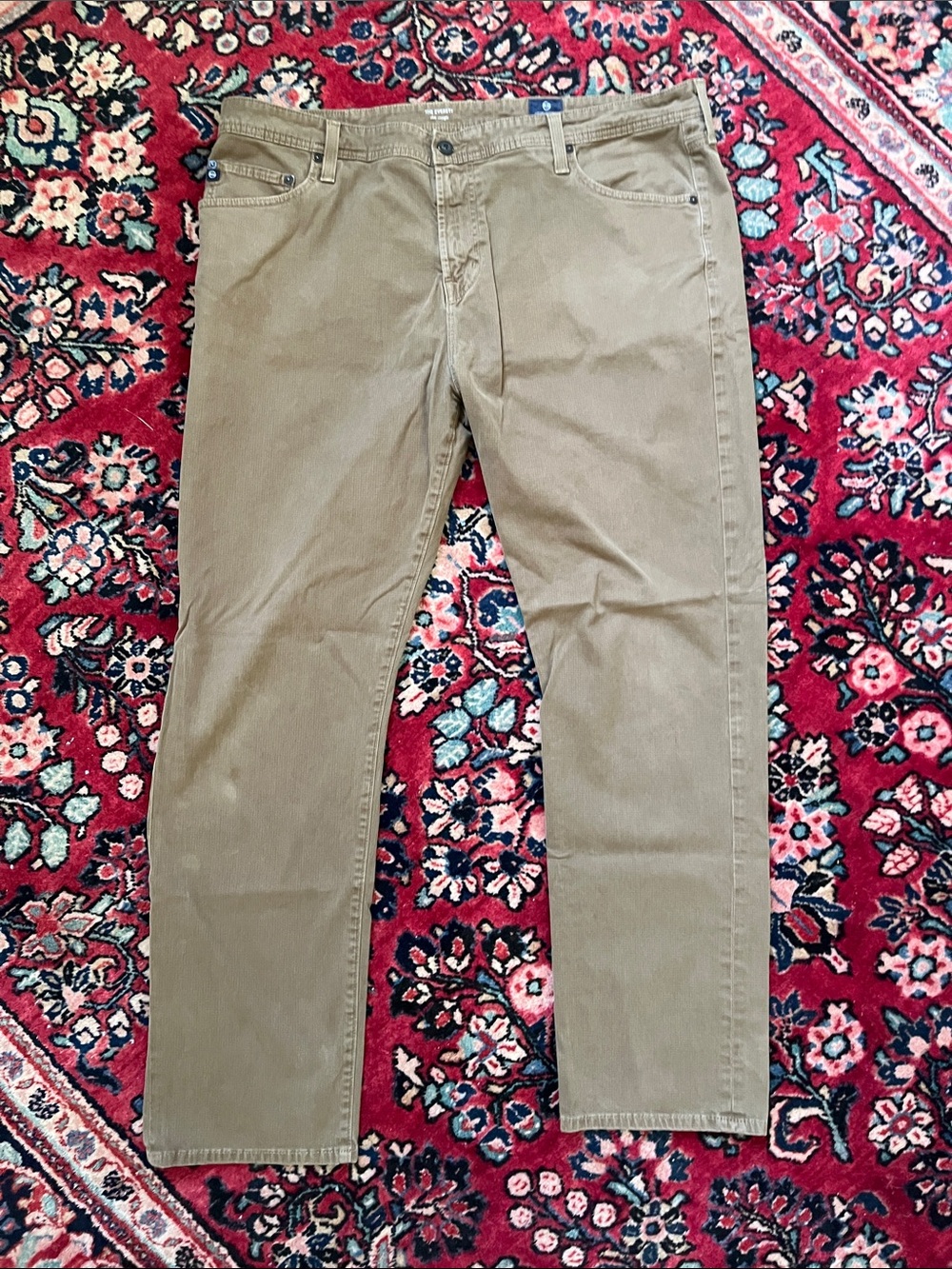 AG Adriano Goldschmied The Everett Straight-Leg Pants - Khaki